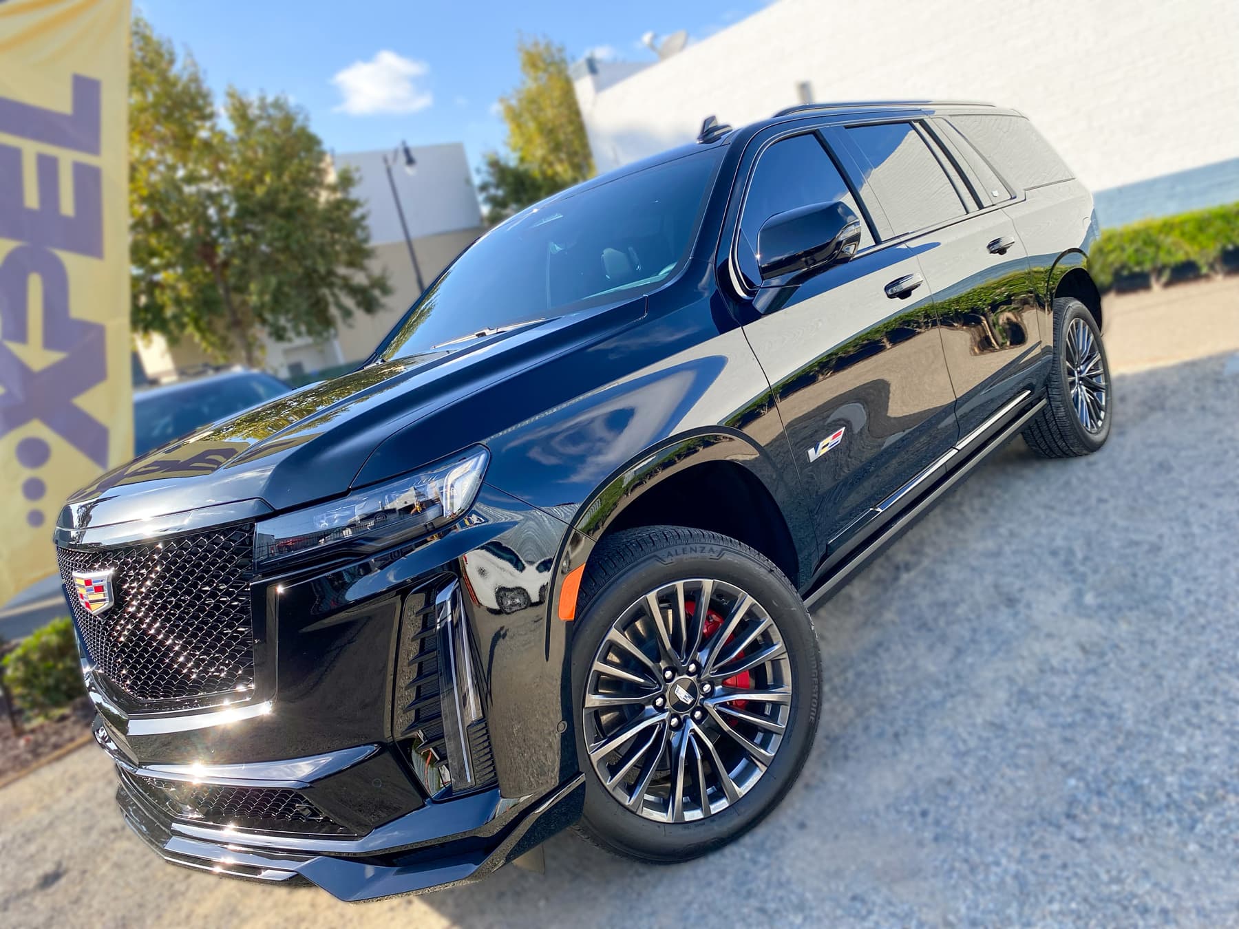 Cadillac Escalade-V with ceramic window tint at OC House of Tint