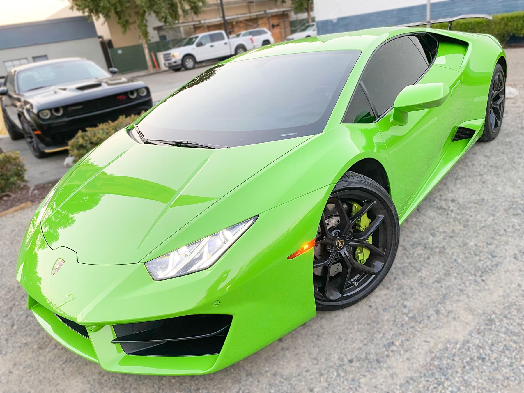Lamborghini Huracan with luxury window tint installed by OC House of Tint