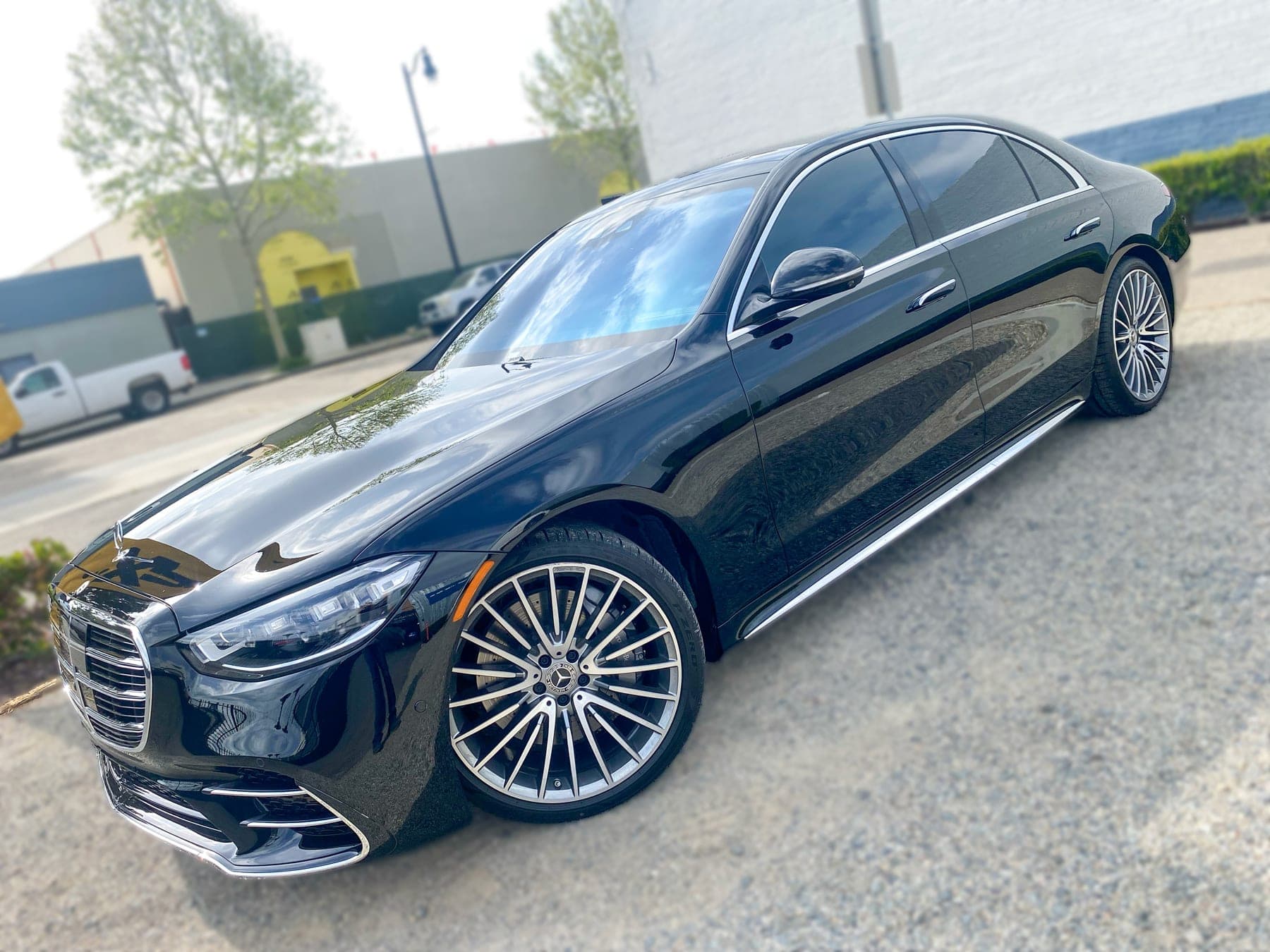 Mercedes-Benz S-Class with ceramic window tint installed by OC House of Tint