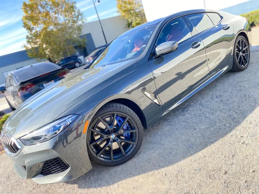 BMW M8 with window tint installed by OC House of Tint