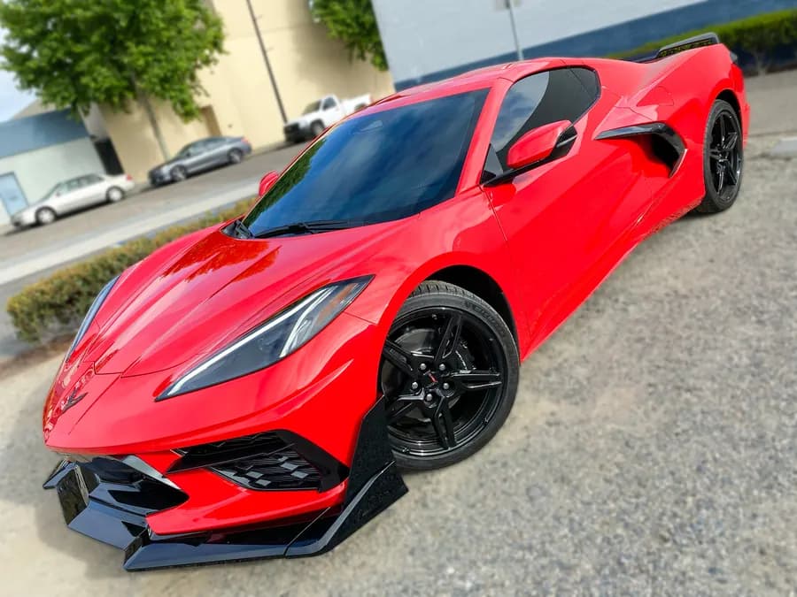 Chevrolet Corvette C8 with window tint installed by OC House of Tint