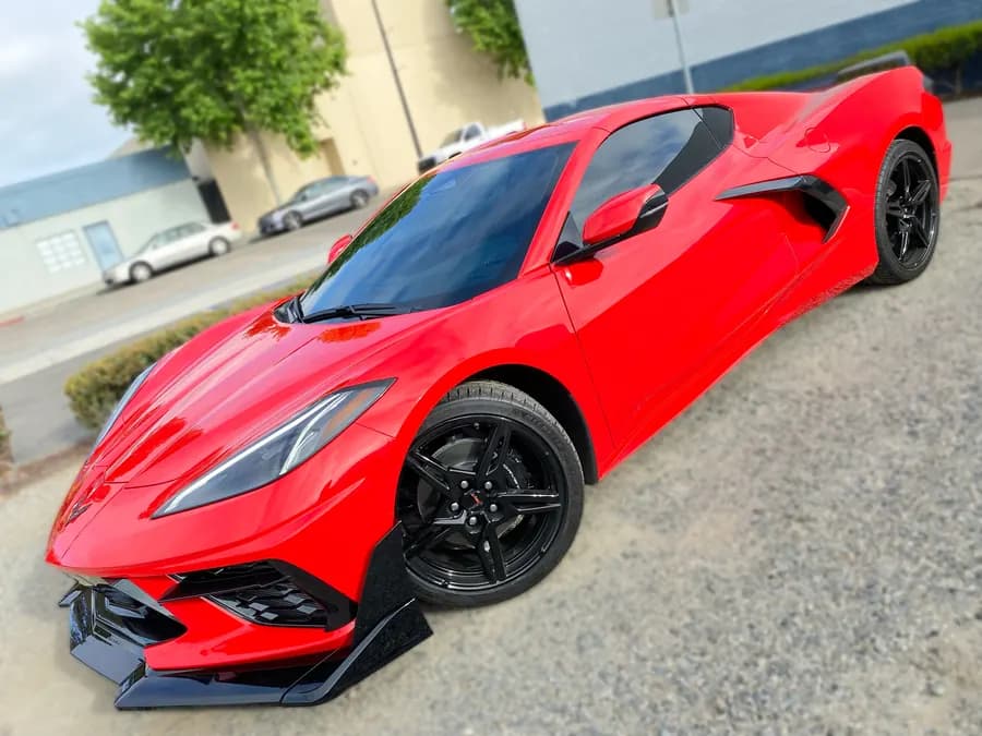 Chevrolet Corvette C8 with window tint installed by OC House of Tint