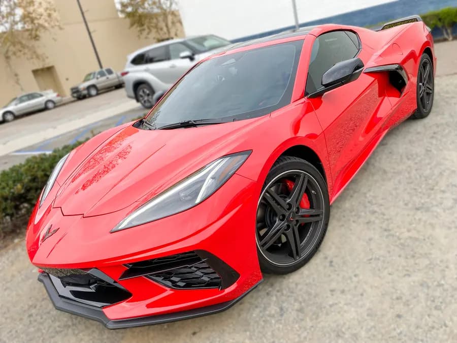 Chevrolet Corvette C8 with window tint installed by OC House of Tint