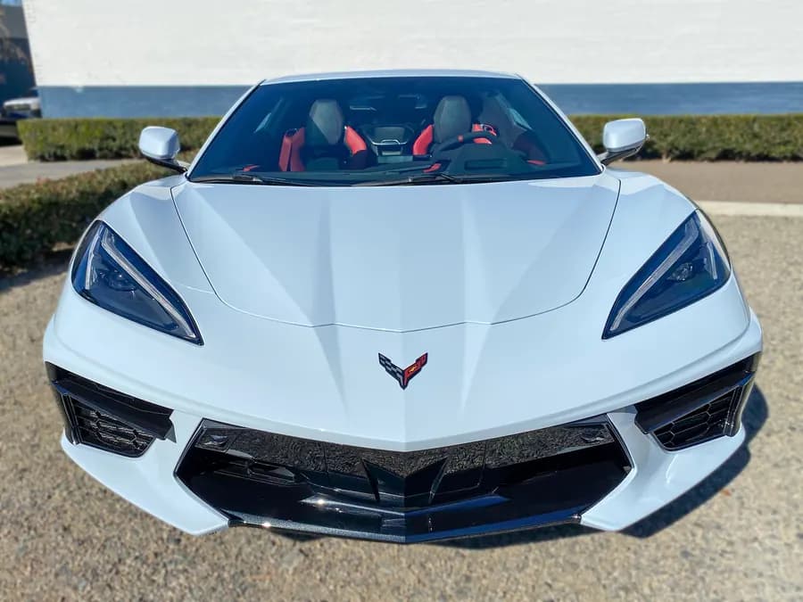 Chevrolet Corvette C8 windshield window tint installation example