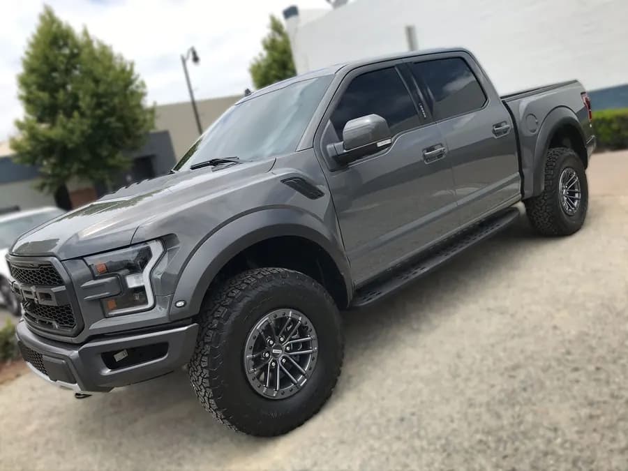 Ford F-150 Raptor with window tint installed by OC House of Tint