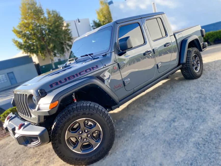 Jeep Wrangler Rubicon with window tint installed by OC House of Tint