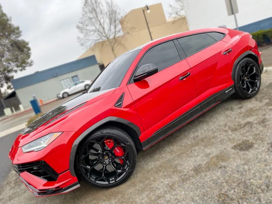 Lamborghini Urus with window tint installed by OC House of Tint