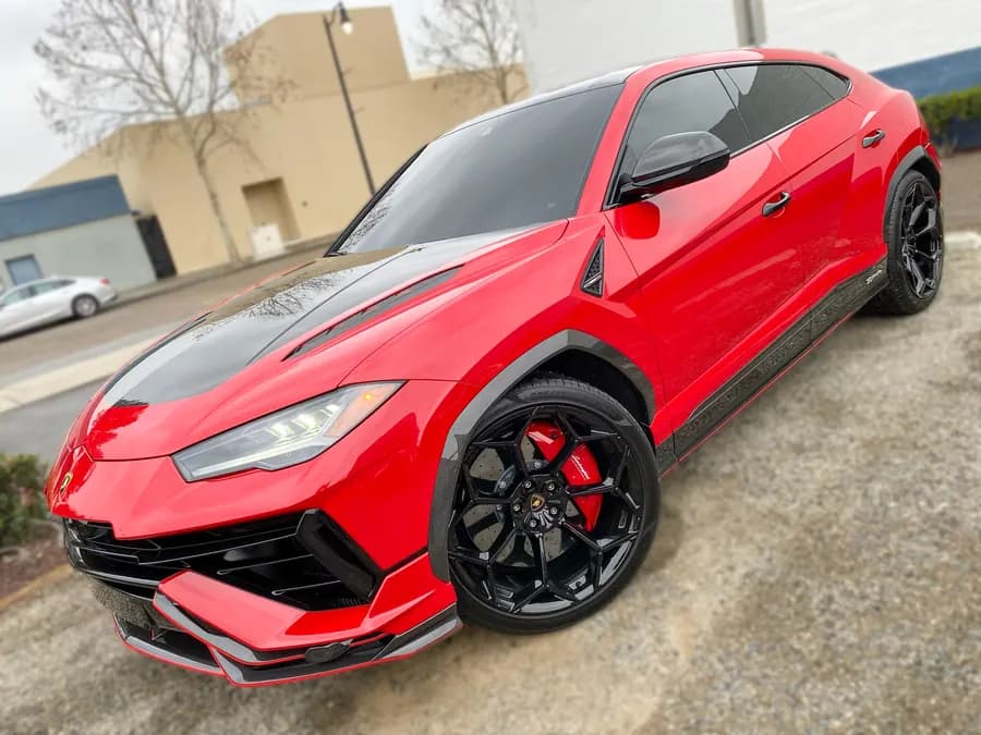 Lamborghini Urus with window tint installed by OC House of Tint