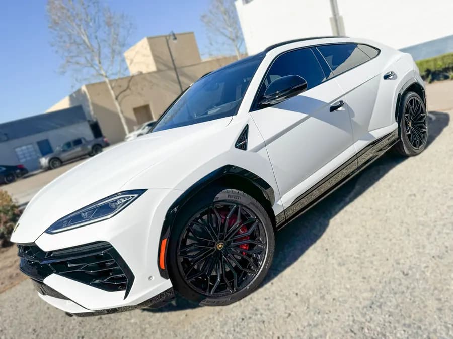 Lamborghini Urus with ceramic window tint installed by OC House of Tint