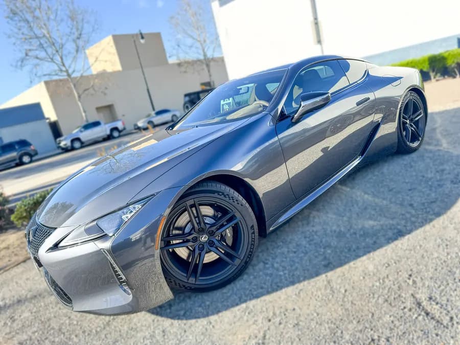 Lexus LC 500 with ceramic window tint installed by OC House of Tint