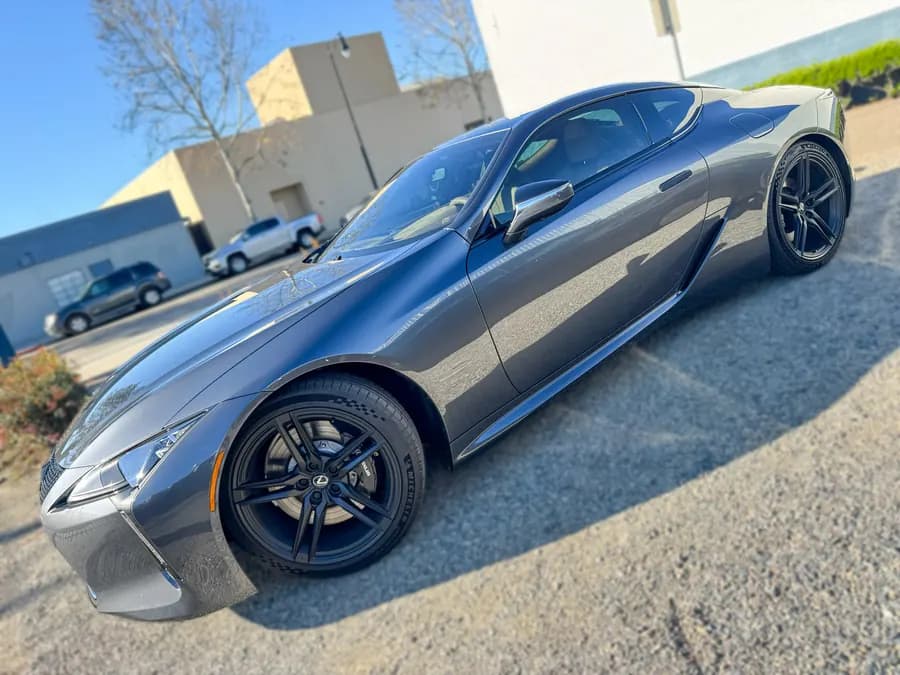 Lexus LC 500 with ceramic window tint installed by OC House of Tint