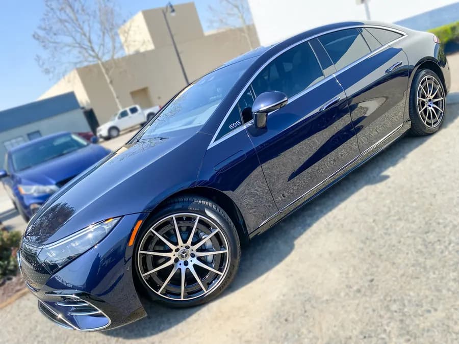 Mercedes-Benz EQS Sedan with window tint installed by OC House of Tint