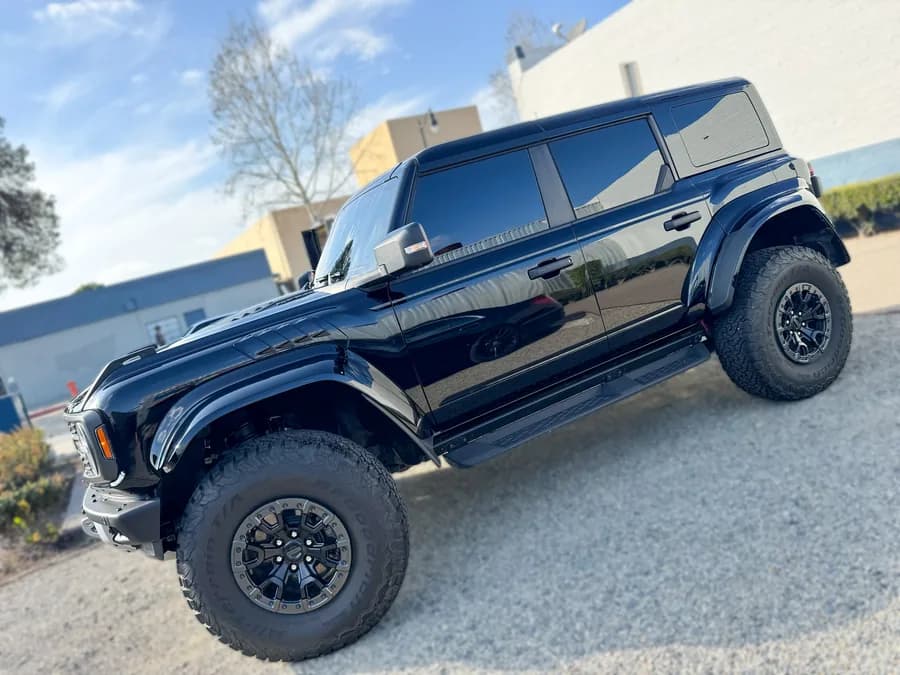 Ford Bronco Raptor with window tint installed by OC House of Tint