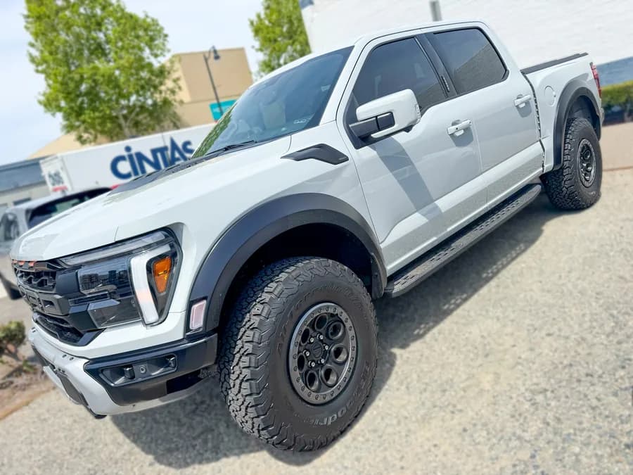 Ford F-150 Raptor with window tint installed by OC House of Tint