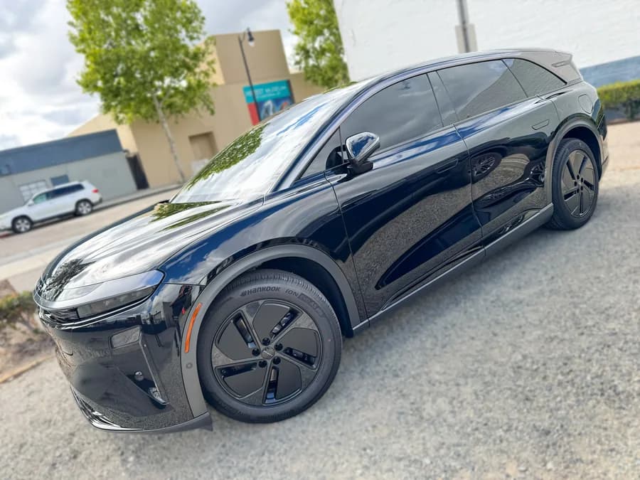 Lucid Gravity with window tint installed by OC House of Tint