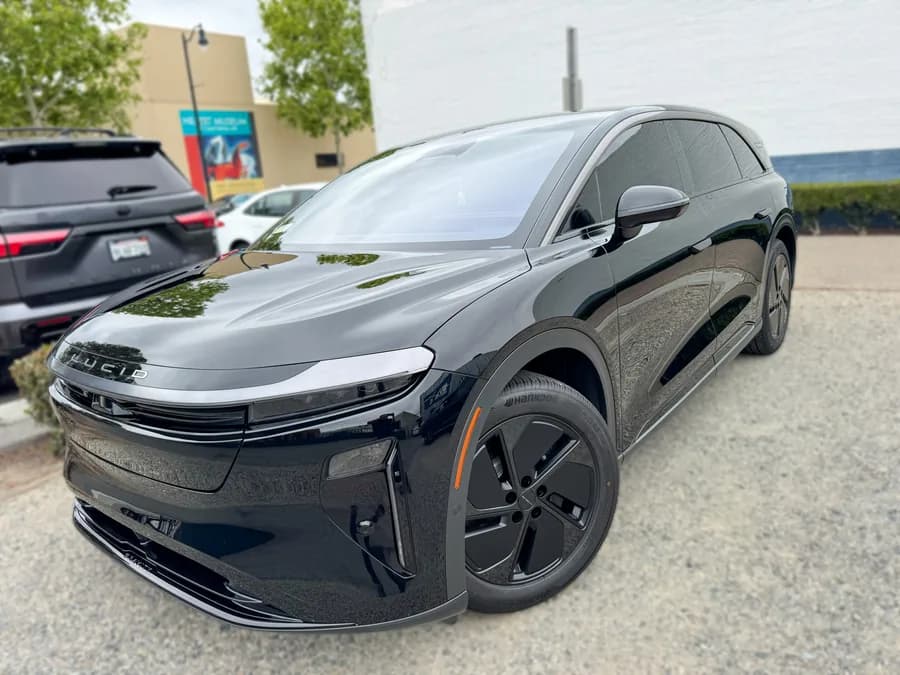 Lucid Gravity with window tint installed by OC House of Tint