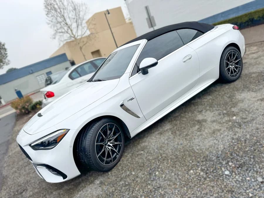 Mercedes Cabriolet with window tint installed by OC House of Tint
