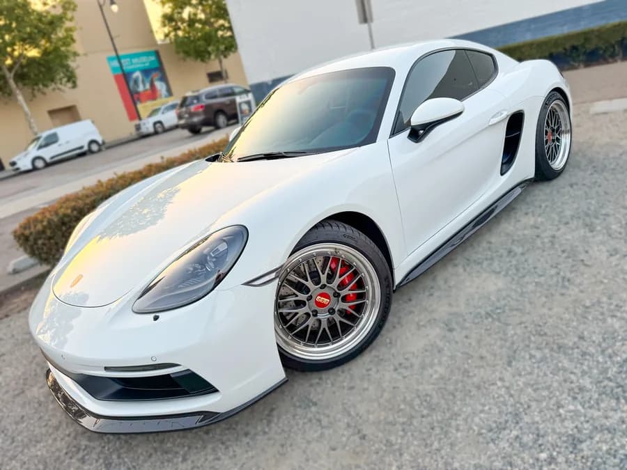 Porsche 718 Cayman with window tint installed by OC House of Tint