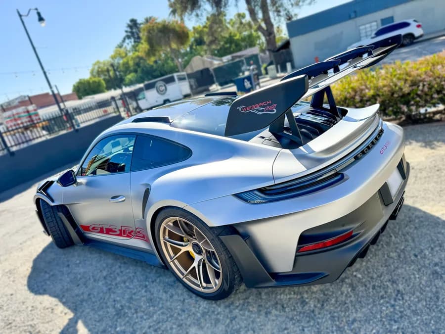 Porsche 911 GT3 RS with window tint installed by OC House of Tint