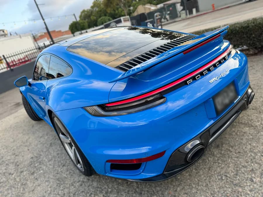 Porsche 911 Turbo S with window tint installed by OC House of Tint