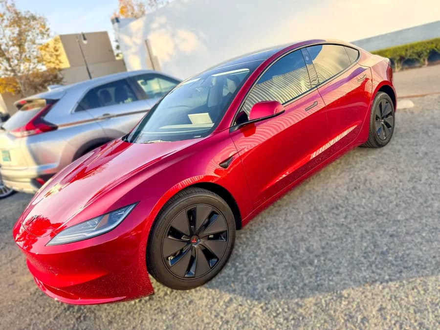 Tesla Model 3 with window tint installed by OC House of Tint
