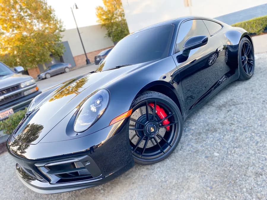 Porsche 911 with window tint installed by OC House of Tint