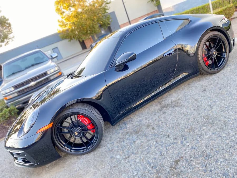 Porsche 911 with window tint installed by OC House of Tint