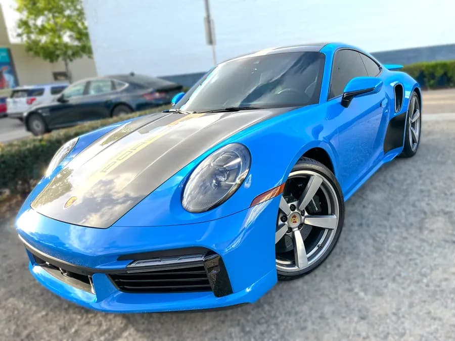 Porsche 911 Turbo with window tint installed by OC House of Tint