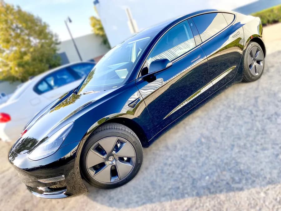 Tesla Model 3 with window tint installed by OC House of Tint