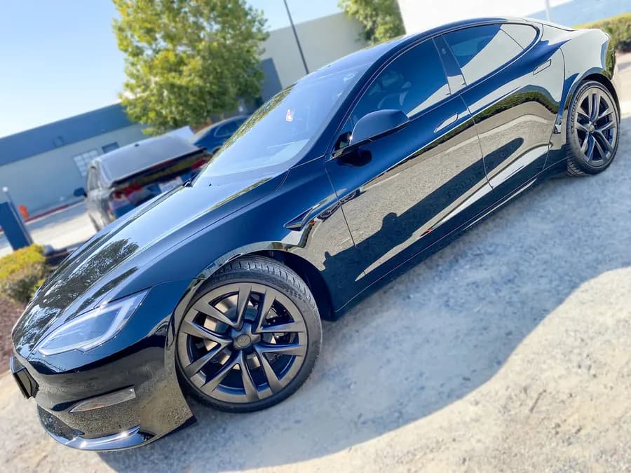 Tesla Model S with window tint installed by OC House of Tint