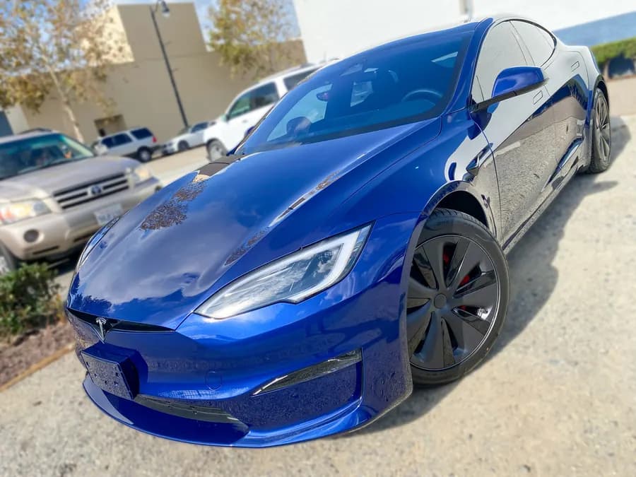 Tesla Model S with window tint installed by OC House of Tint