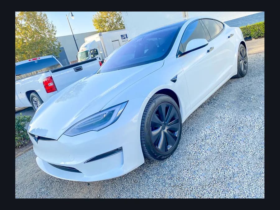 Tesla Model S with window tint installed by OC House of Tint