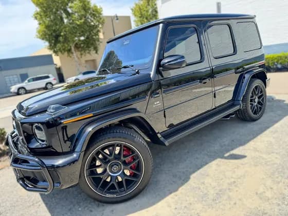Gray Mercedes-AMG G63 with dark side glass at OC House of Tint
