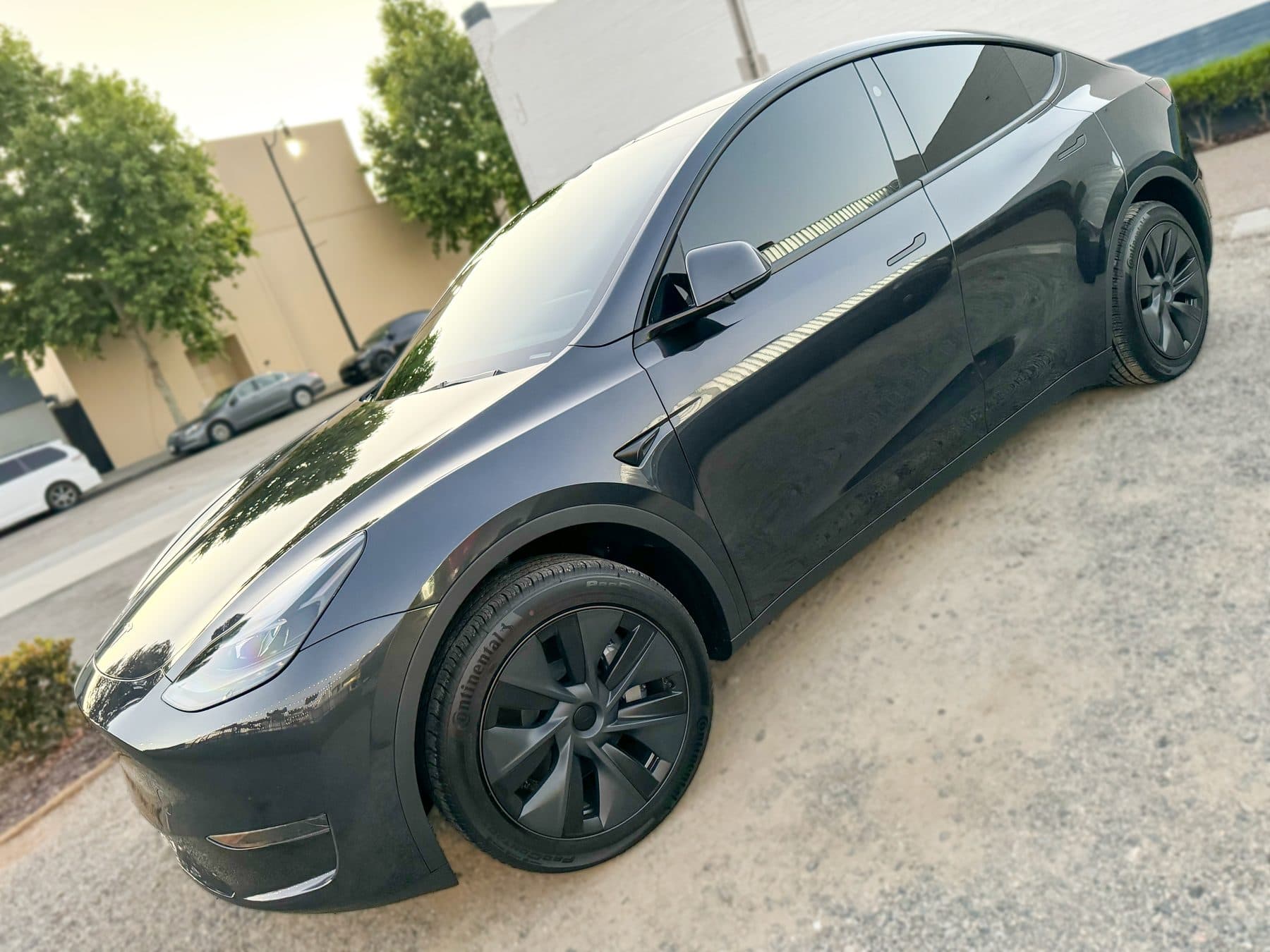 Tesla Model Y window tint call to action at OC House of Tint