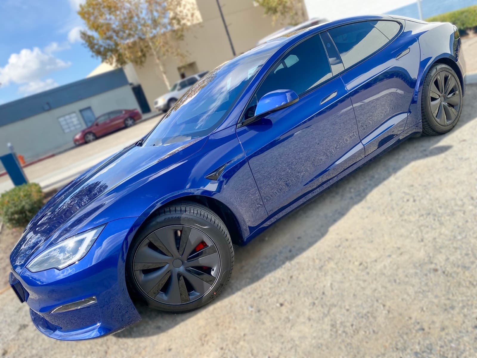 Tesla Model S with premium ceramic window tint at OC House of Tint