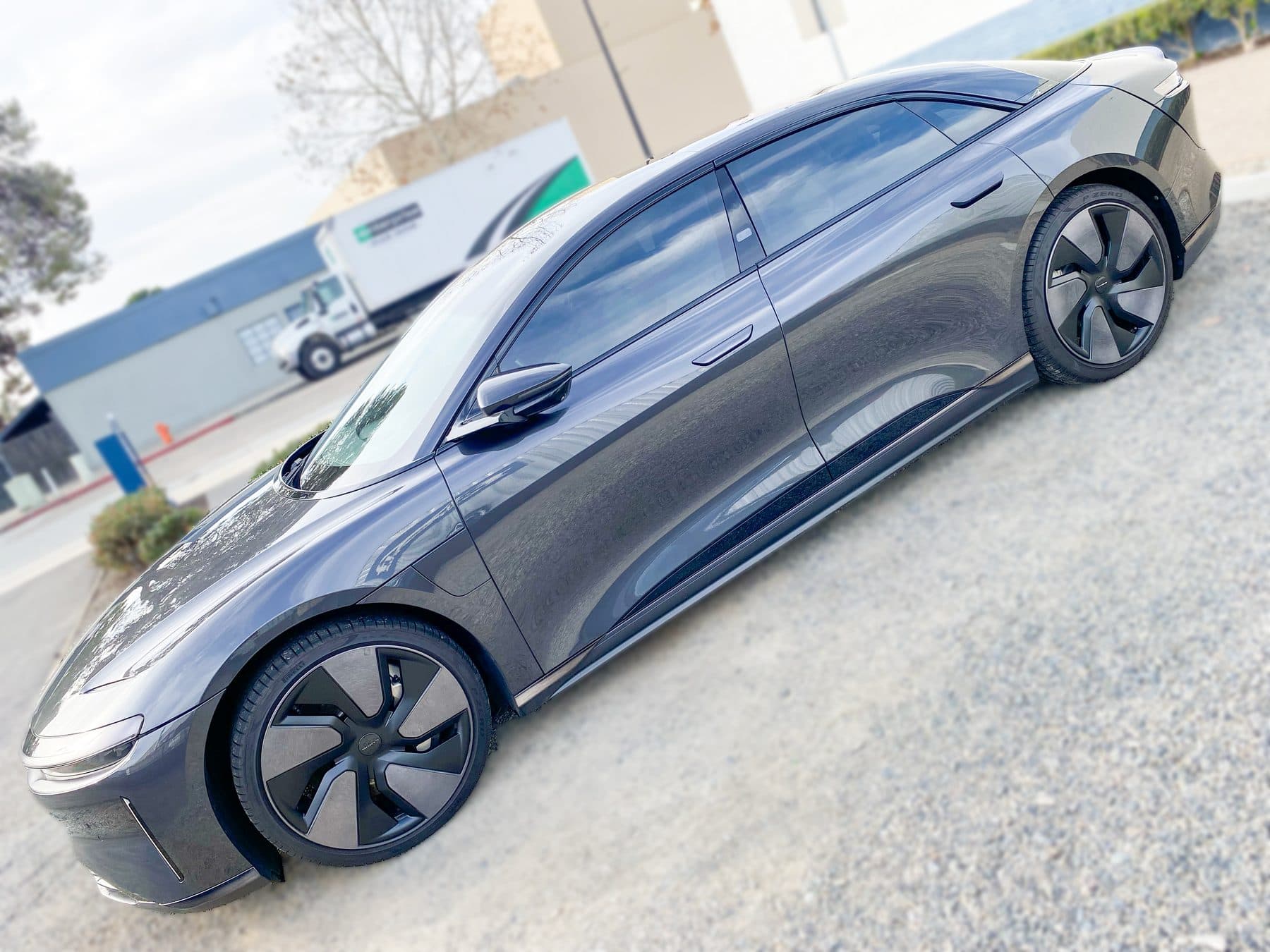 Lucid Air Sapphire black with red brake calipers ceramic window tint Orange County