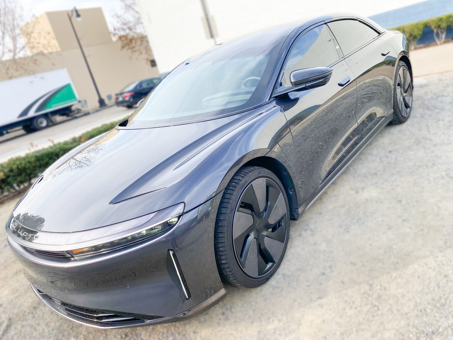 Lucid Air interior glass roof ceramic window tint heat reduction Orange County
