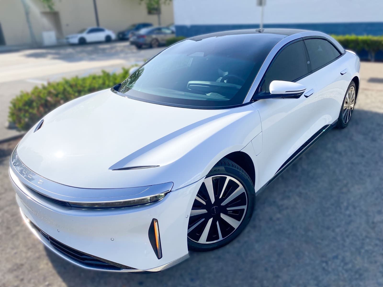 Lucid Air ceramic window tint Orange County XPEL nano ceramic film