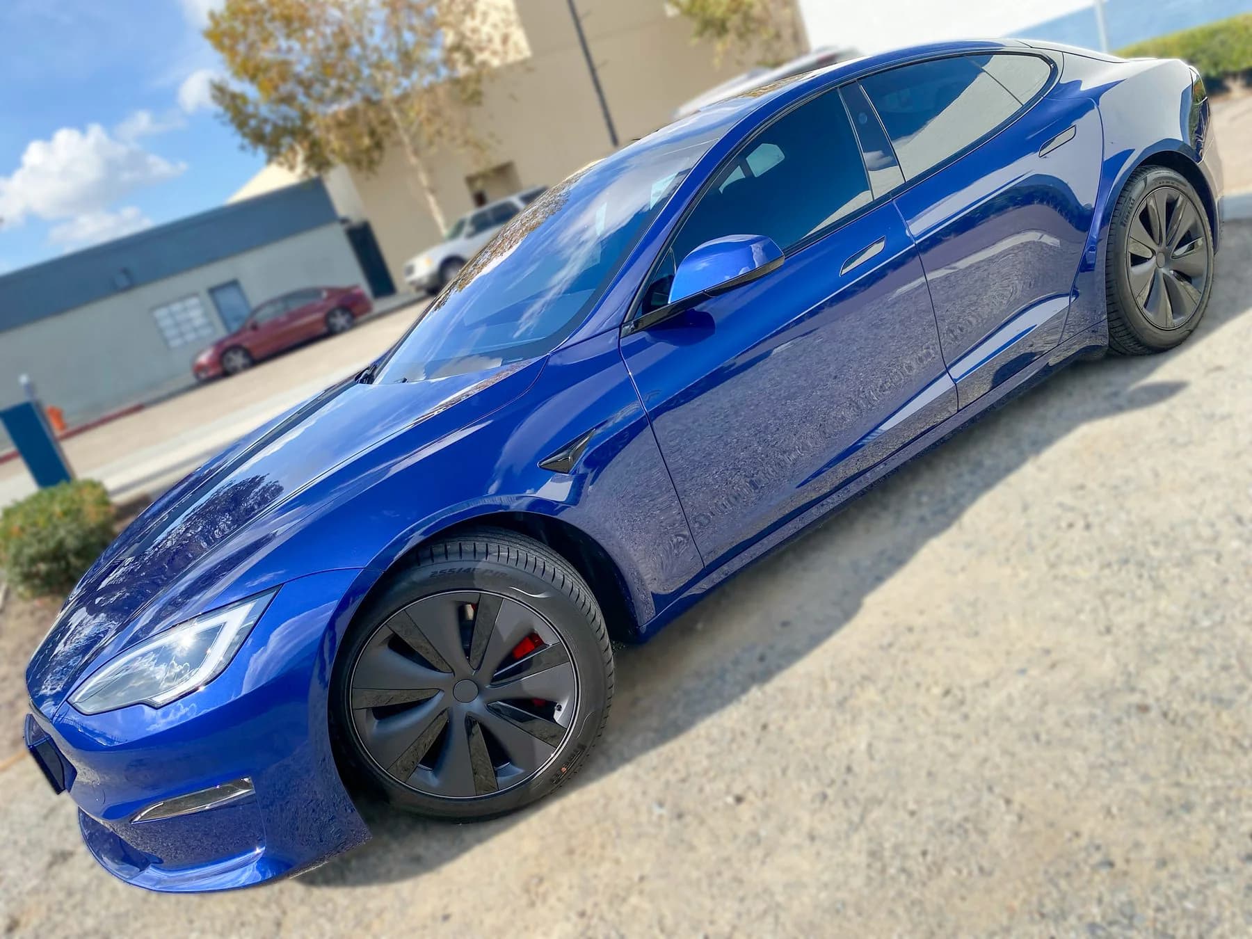 Tesla Model S with ceramic window tint