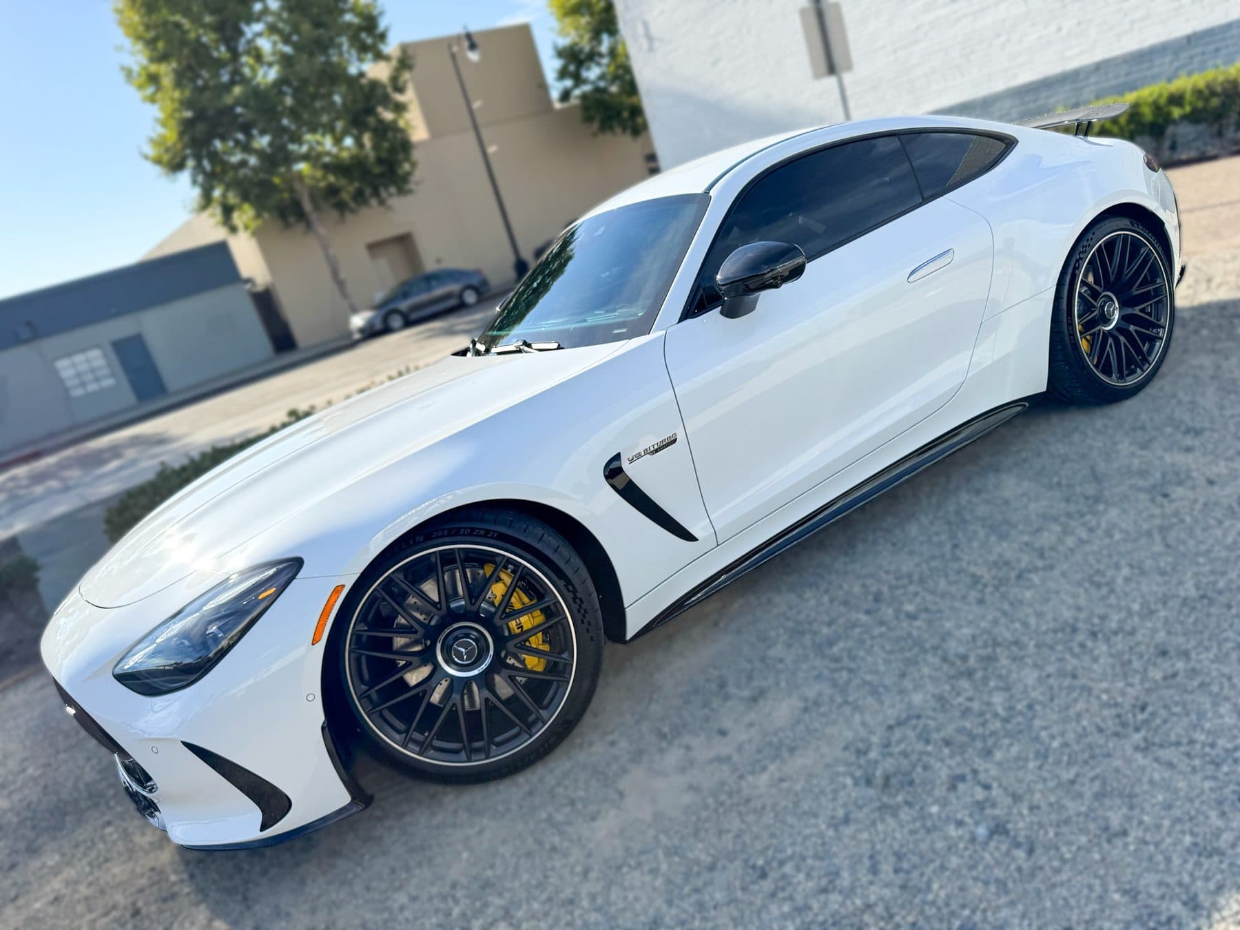 Luxury car window tint installation in Orange County