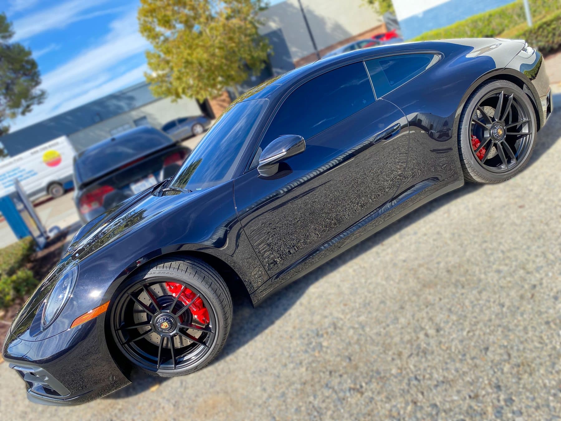 Porsche 911 full body paint protection film wrap