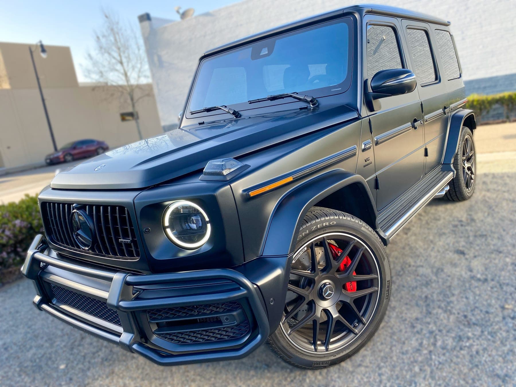 Gray Mercedes-AMG G63 with window tint installed by OC House of Tint