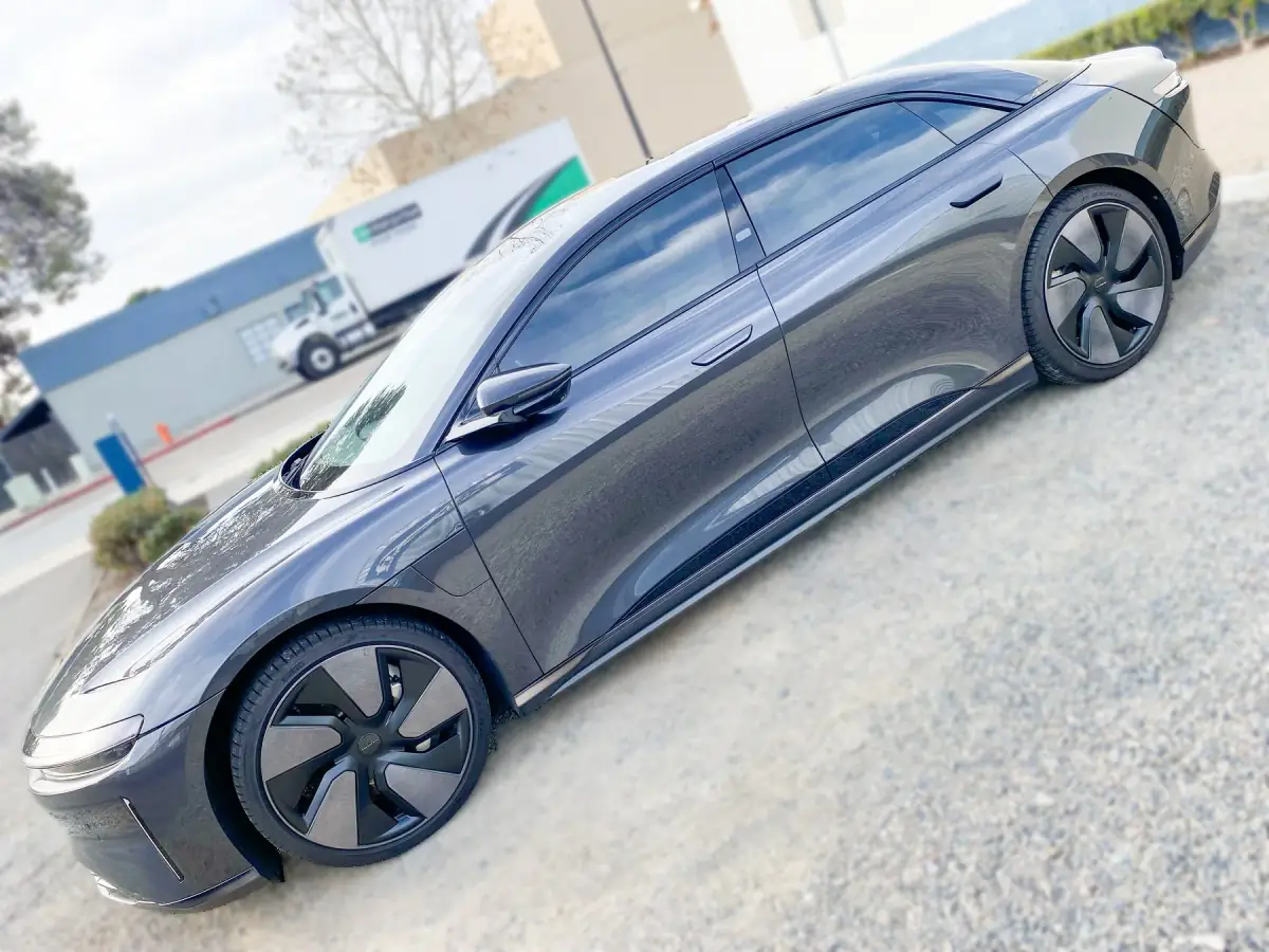 Lucid Air with ceramic window tint