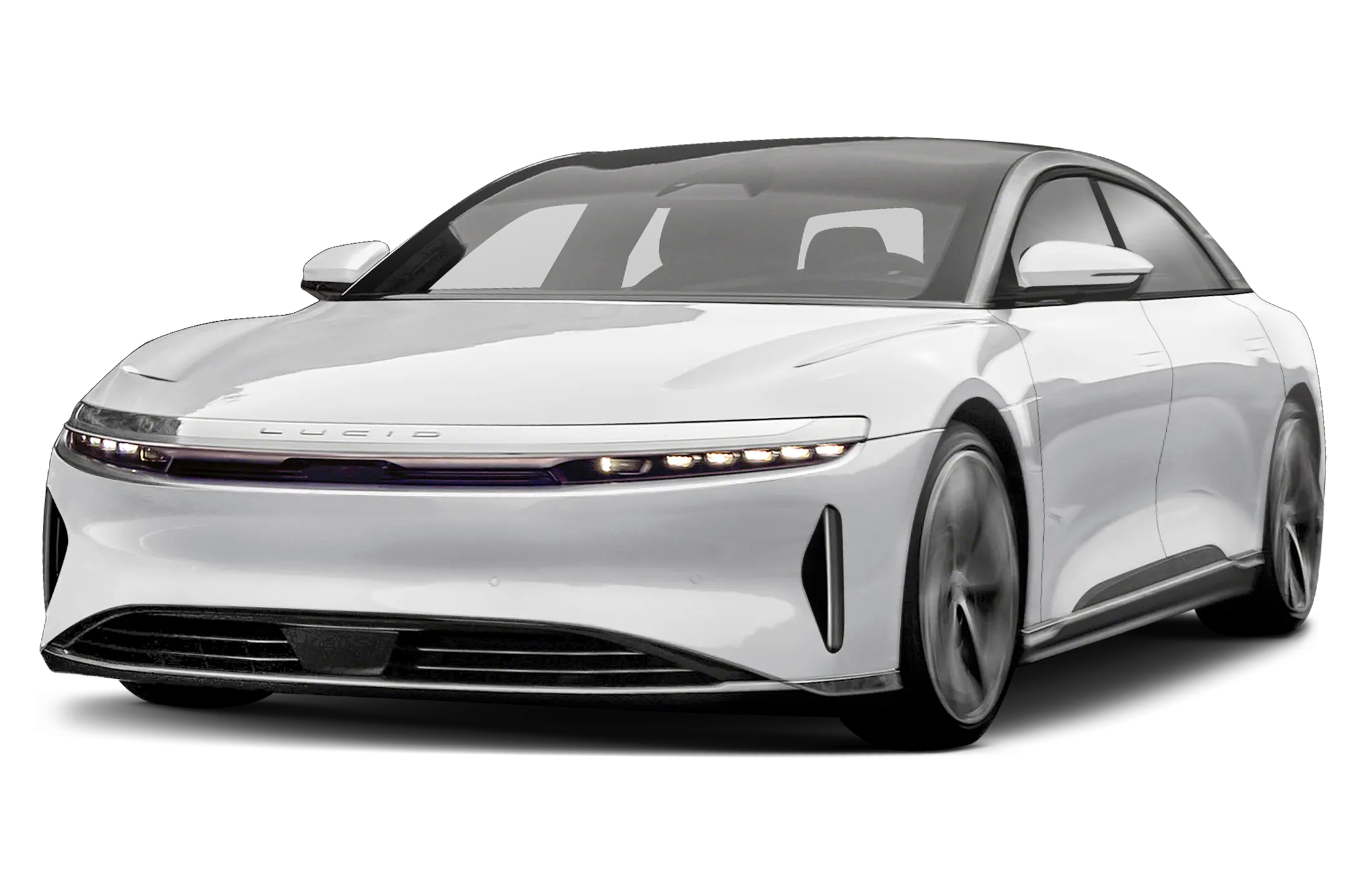 Lucid Air ceramic window tint installation in Orange County with XPEL nano ceramic film